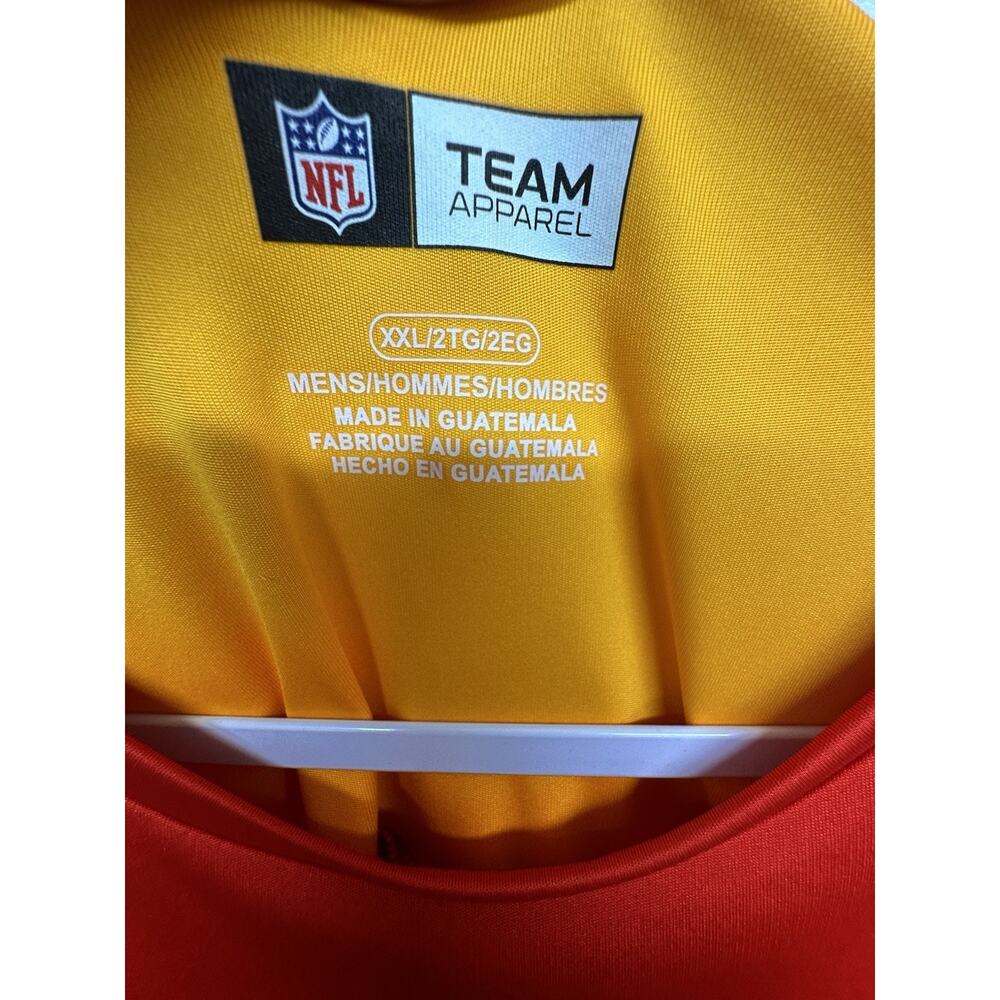 KANSAS CITY CHIEFS MENS XLARGE ATHLETIC SHIRT RED GOLD NFL NWT - Picture 2 of 8